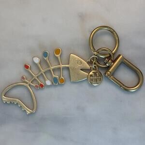 Tory Burch Fishbone Keychain Bottle Opener